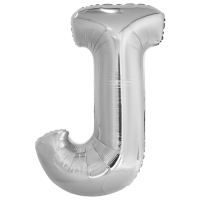 Large Letter J Silver